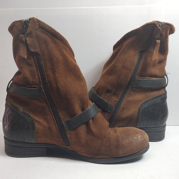Mis Mooz Sydney Apocalypse Boots l Size 9.5 40 EU l Discontinued l Double Buckle - Picture 6 of 16
